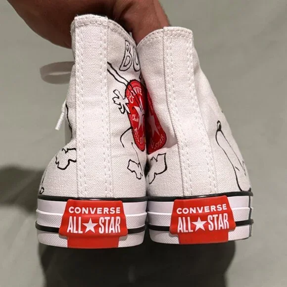 Converse X Peanut Chuck Taylor All Star Hi White sz 7 - Picture 7 of 10